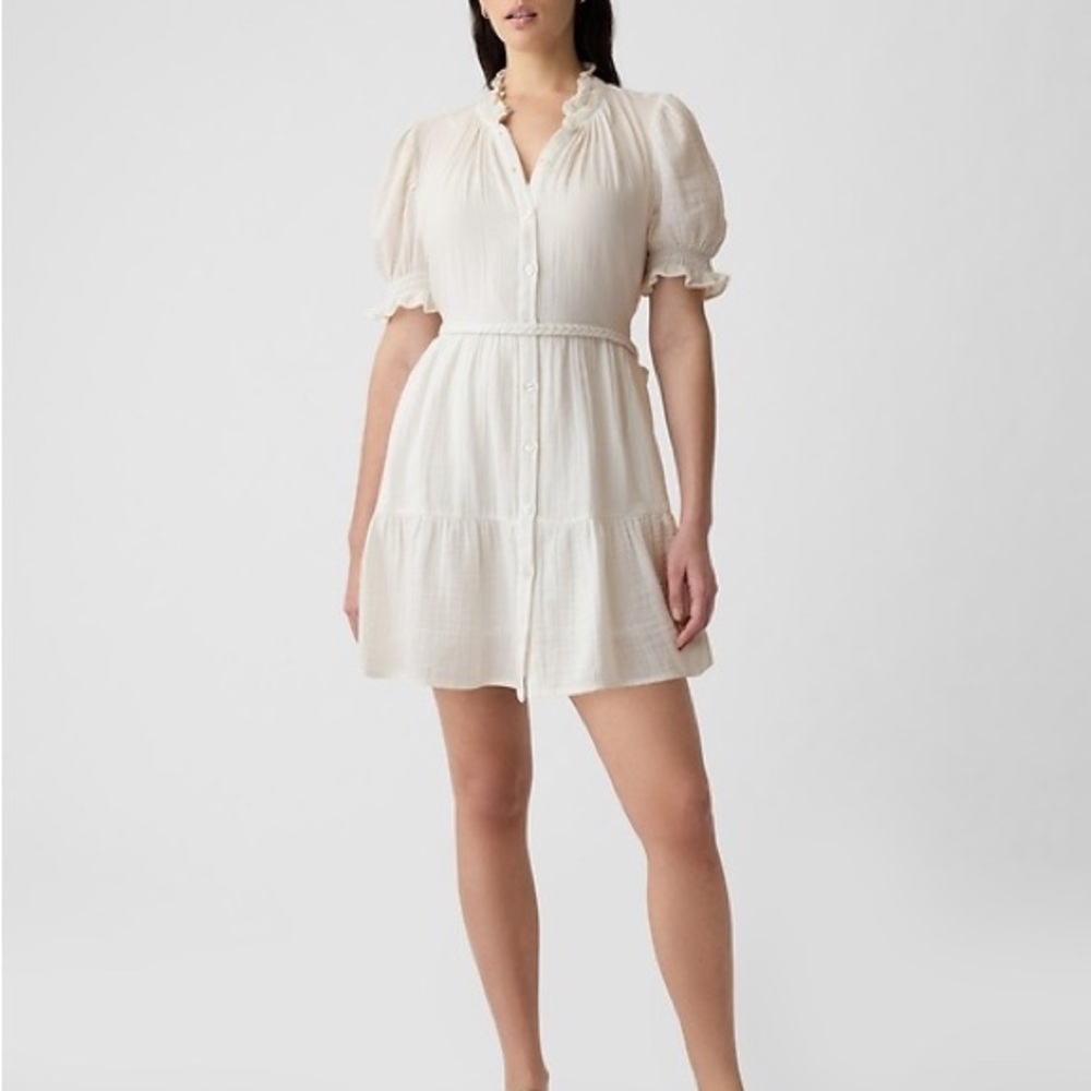 GAP Crinkle Gauze Mini Dress